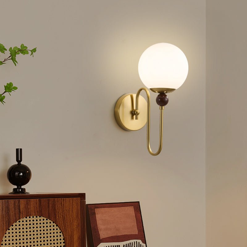 Odette Moderne Minimaliste Bois Métal Applique Murale