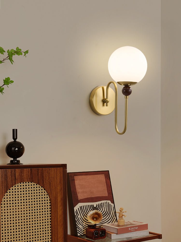 Odette Moderne Minimaliste Bois Métal Applique Murale