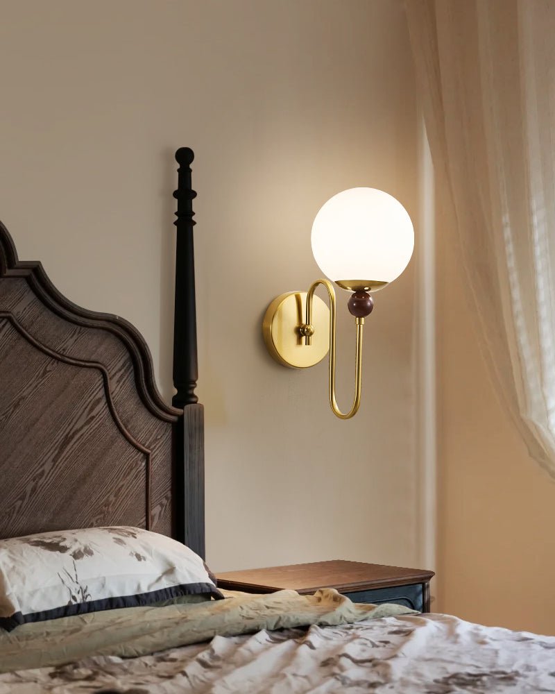 Odette Moderne Minimaliste Bois Métal Applique Murale