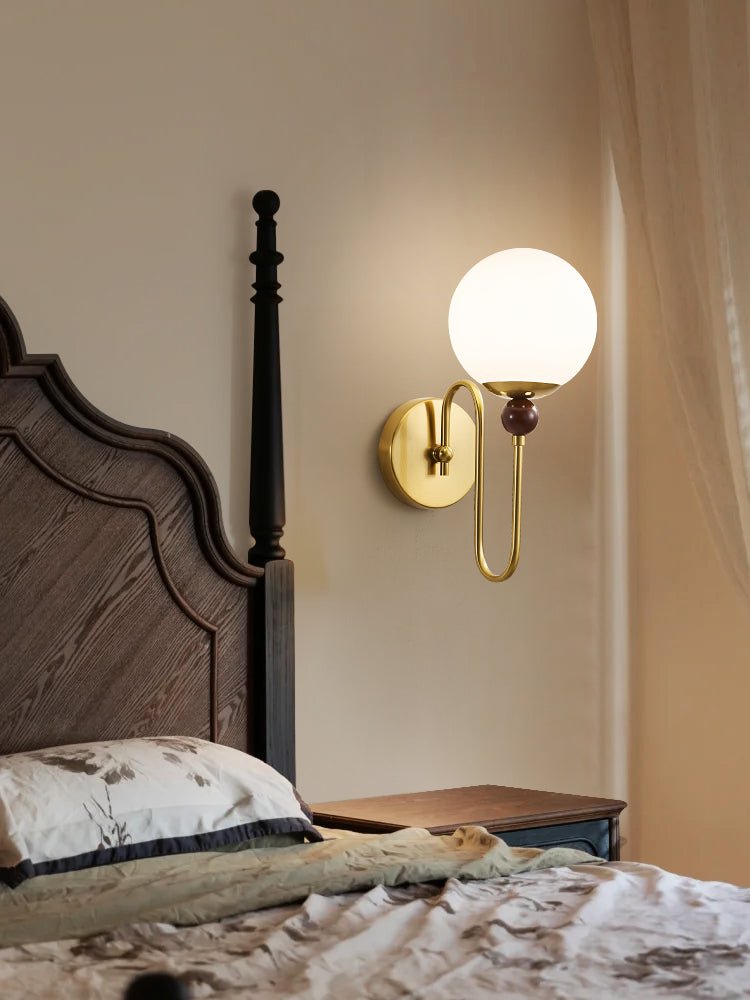 Odette Moderne Minimaliste Bois Métal Applique Murale