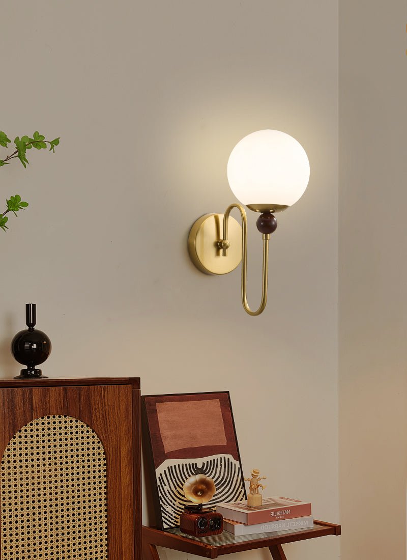 Odette Moderne Minimaliste Bois Métal Applique Murale