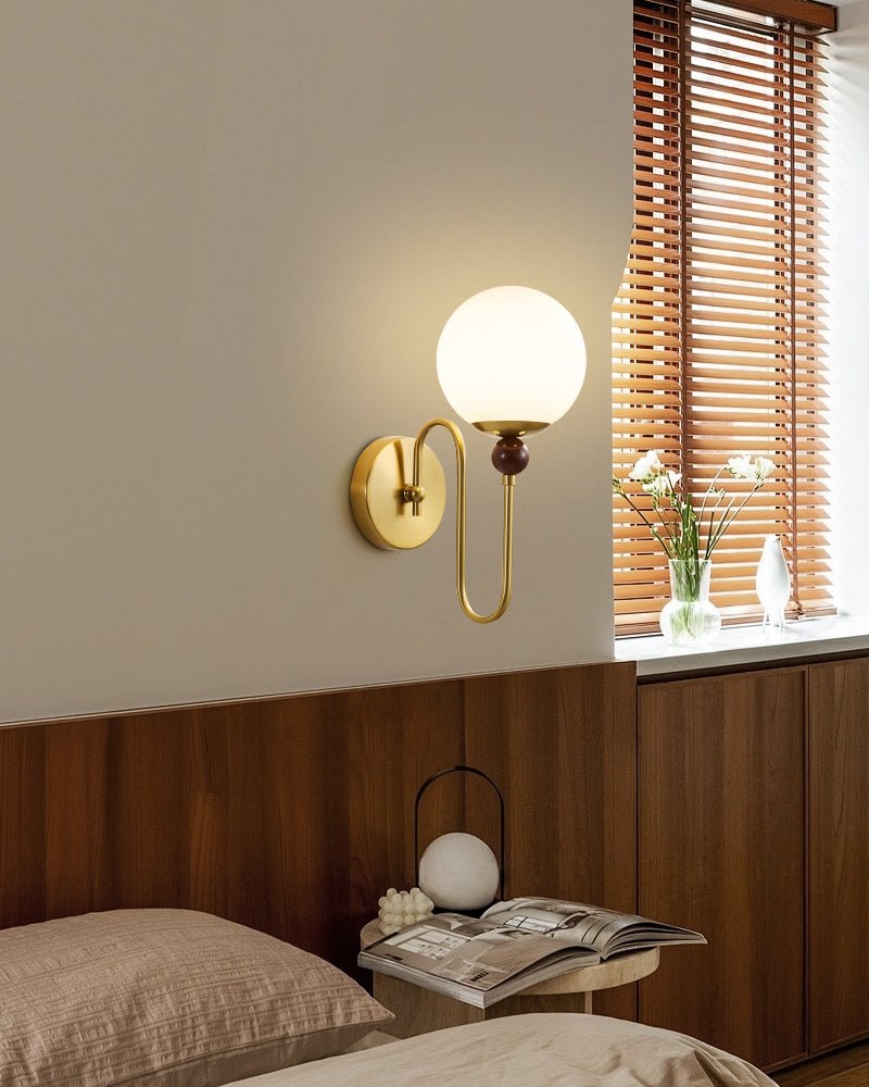 Odette Moderne Minimaliste Bois Métal Applique Murale