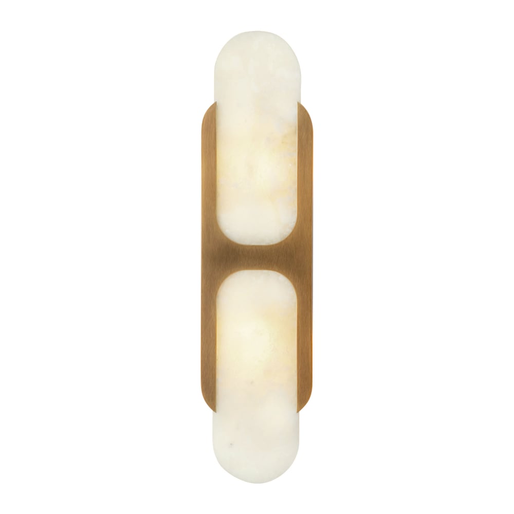 Ulthaora Double Globe Alabaster Wall Ligh - Letslighting