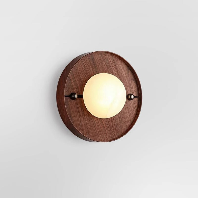 Evtala Modern Minimalist Metal Alabaster Wall Lamp - Lamp Copper