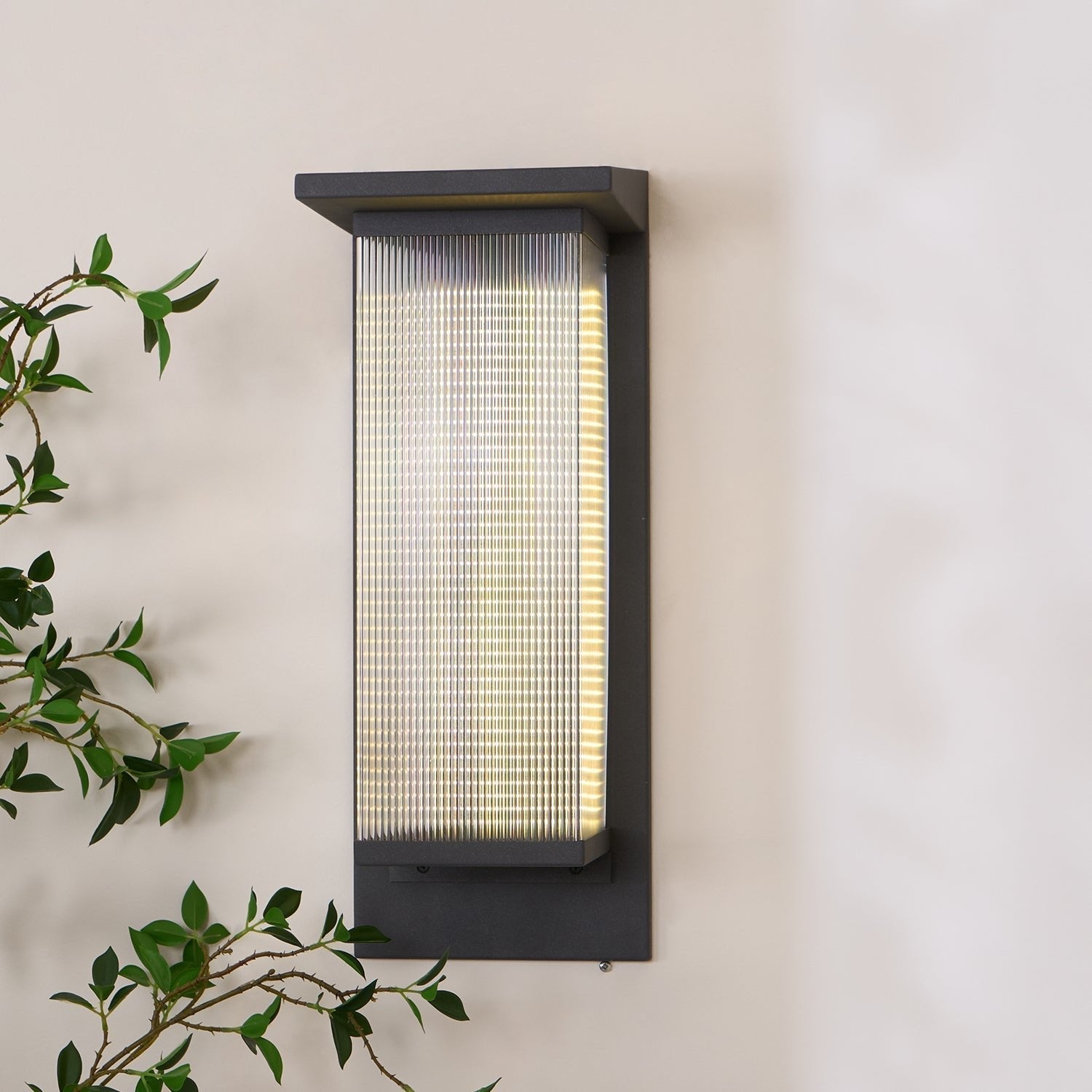 Oleron Box Outdoor Solar Wall Lamp - Blowlighting