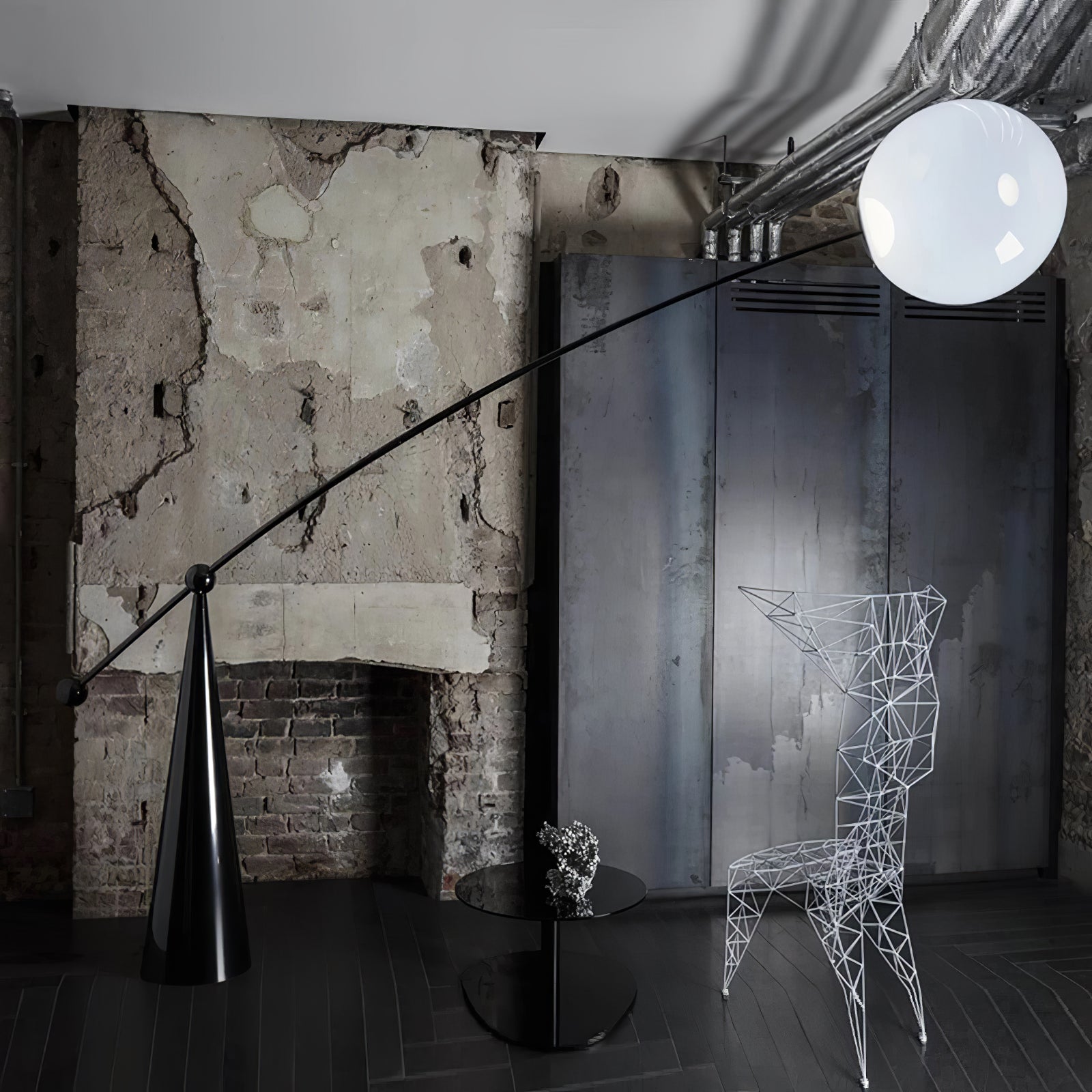 Opal Arc Floor Lamp - Blowlighting