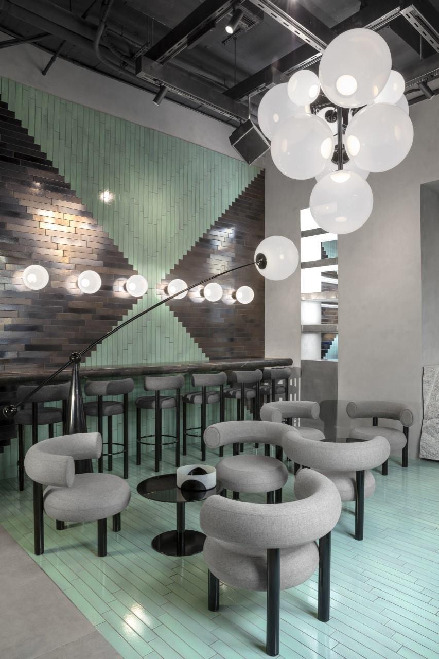 Opal Arc Floor Lamp - Blowlighting