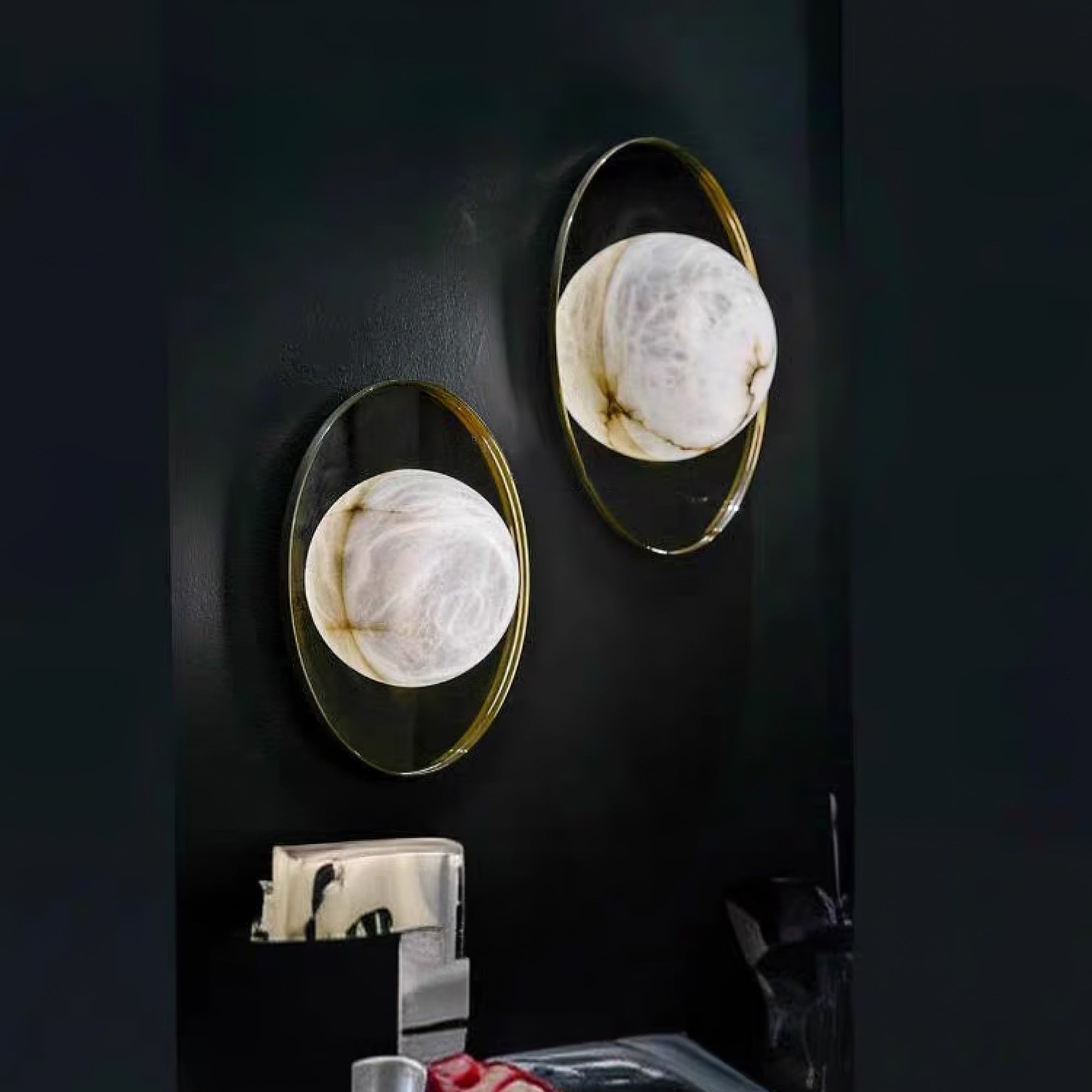 Lyra Modern Alabaster Wall Light - Letslighting