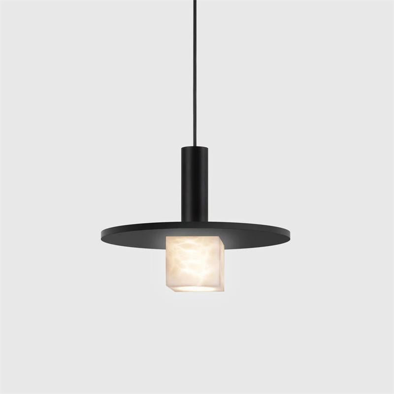 Lymiror Modern Minimalist Alabaster Pendant Lamp - Lamp Copper