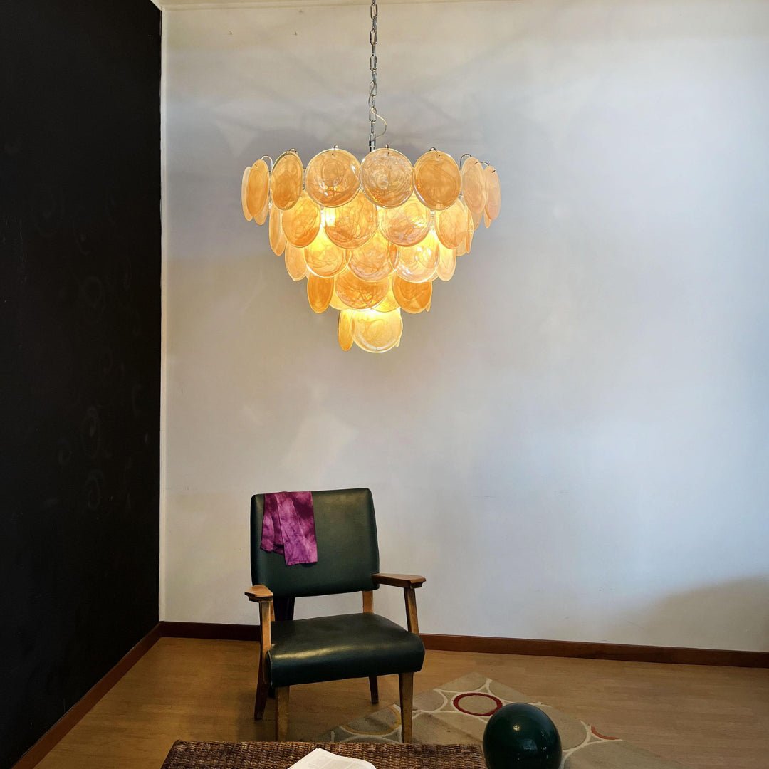 Aurora Chandelier Murano Glass Disc Classic - Blowlighting