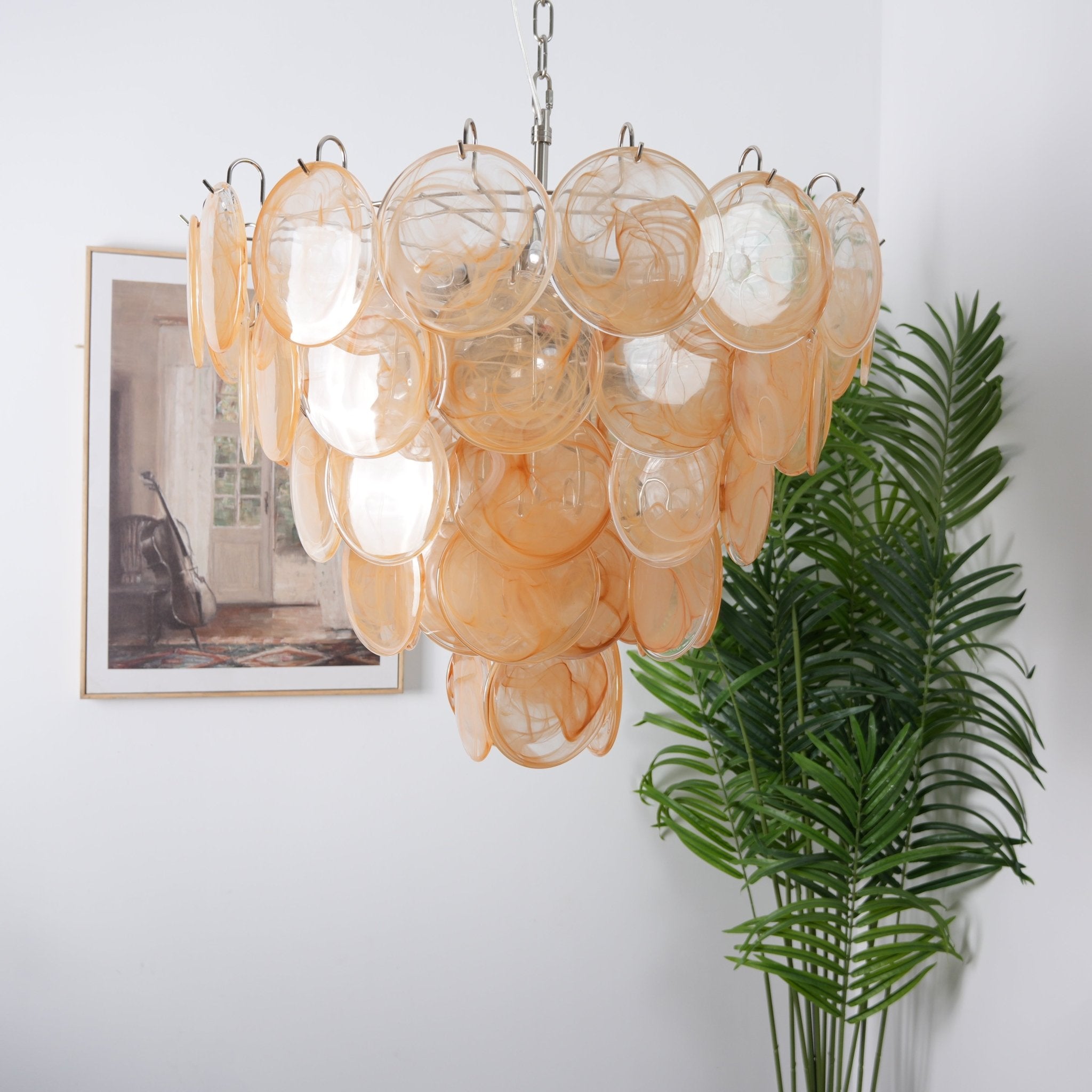 Aurora Chandelier Murano Glass Disc Classic - Blowlighting