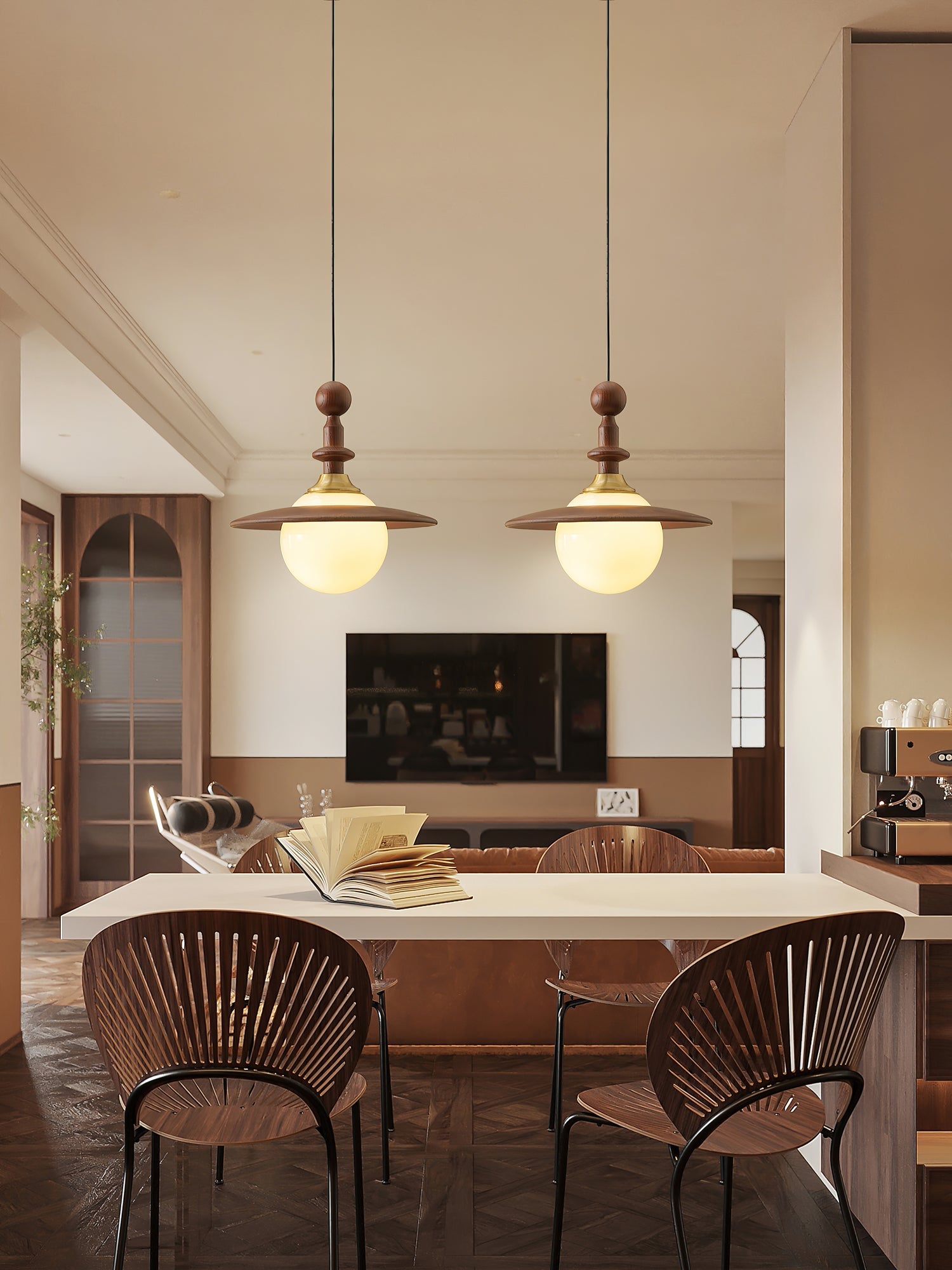 Orben Suspension Vintage Élégante en Globe