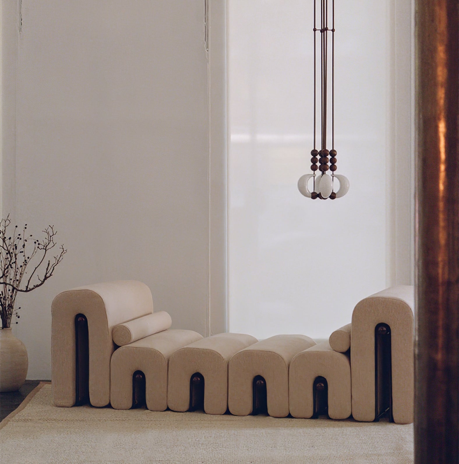 Orbitaler Suspension Élégante Blanche