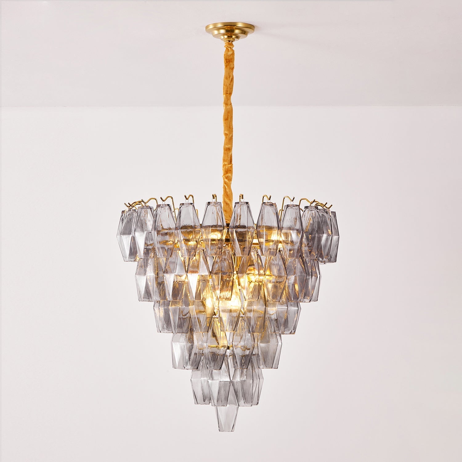 Orinelle Chandelier Prism-Tier Glass Cascade - Letslighting