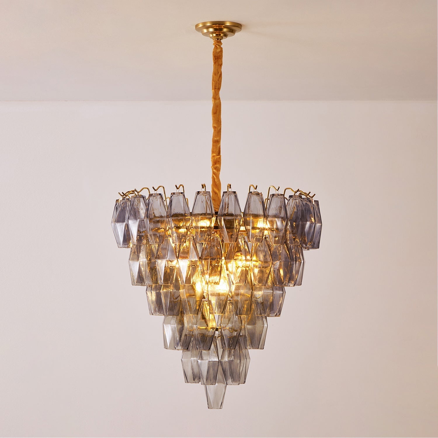 Orinelle Chandelier Prism-Tier Glass Cascade - Letslighting