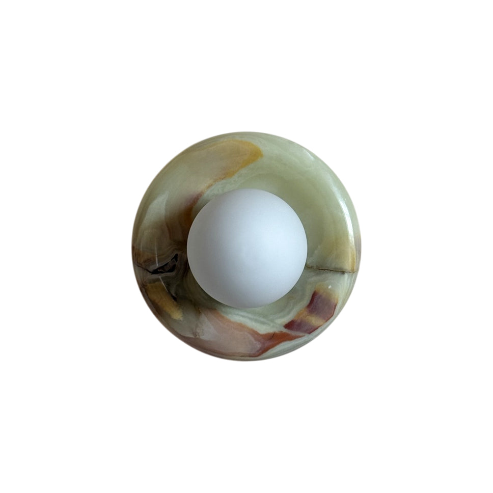 Vivina Modern Minimalist Cyan Jade Sconce Wall Lamp - Lamp Copper