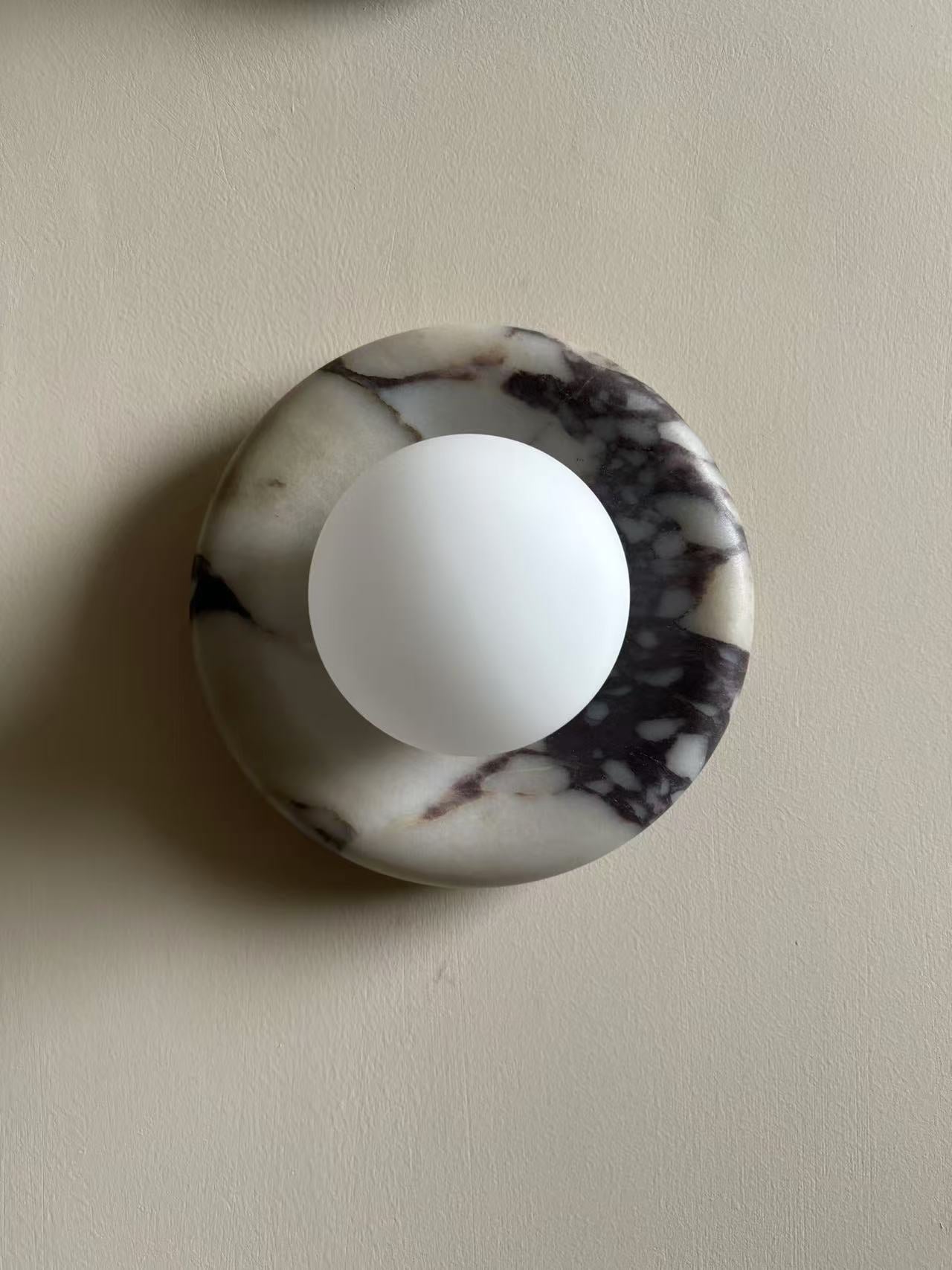 Zoraean Premium Elegance White Marble Sconce Wall Lamp - Lamp Copper