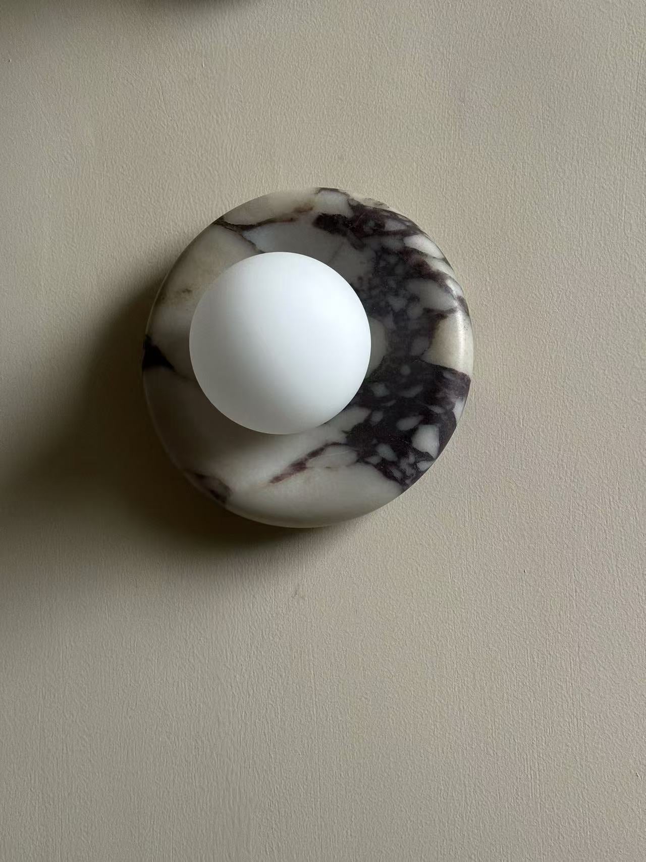 Zoraean Premium Elegance White Marble Sconce Wall Lamp - Lamp Copper