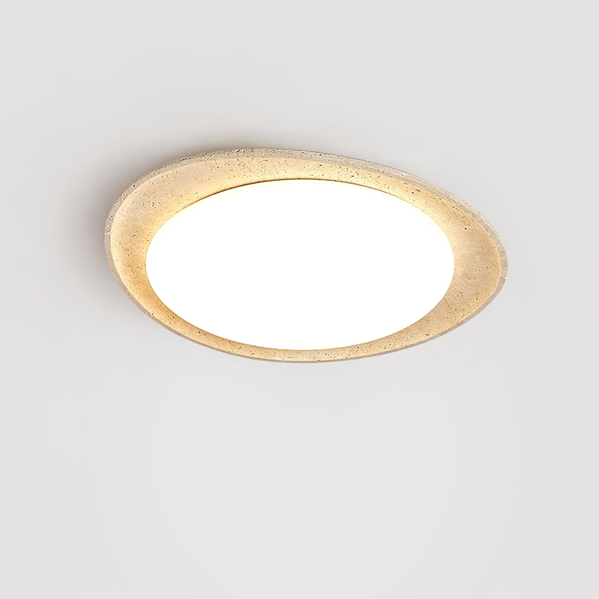 Cunorarae Organic Travertine Ceiling Light - Letslighting