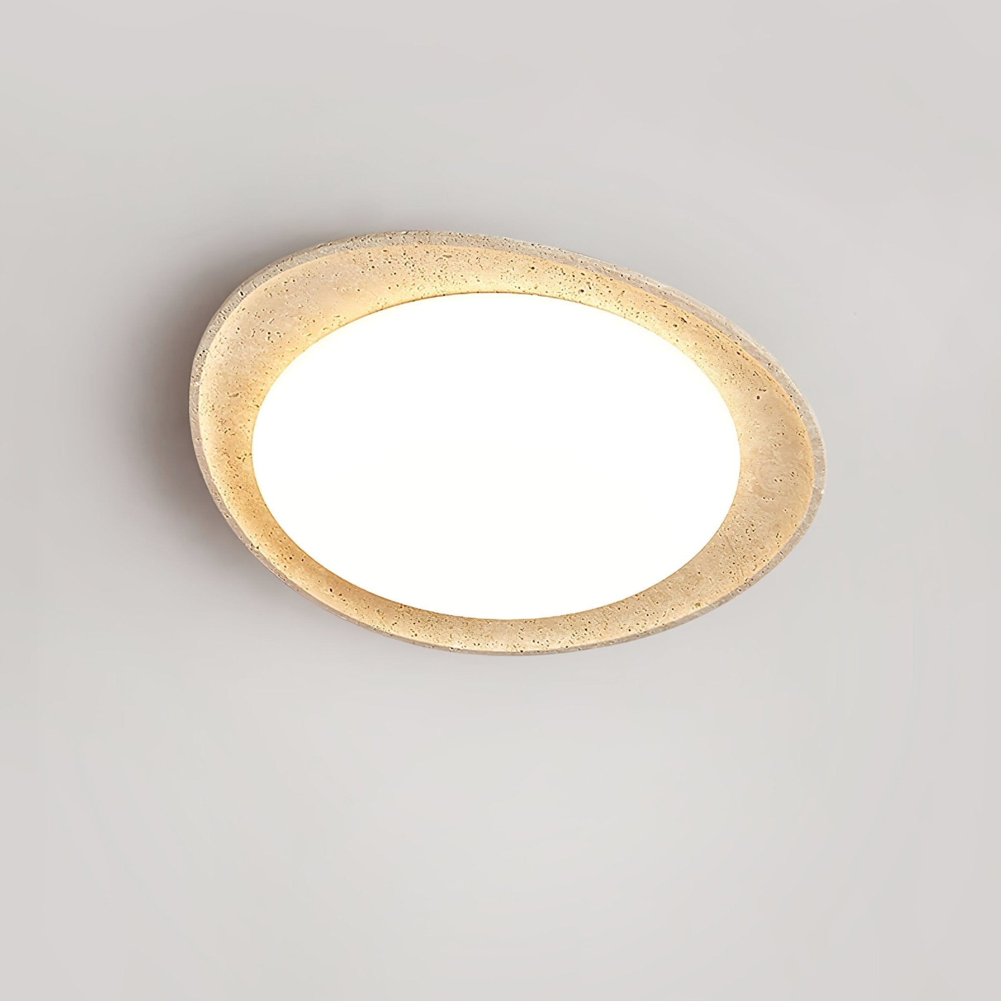 Cunorarae Organic Travertine Ceiling Light - Letslighting