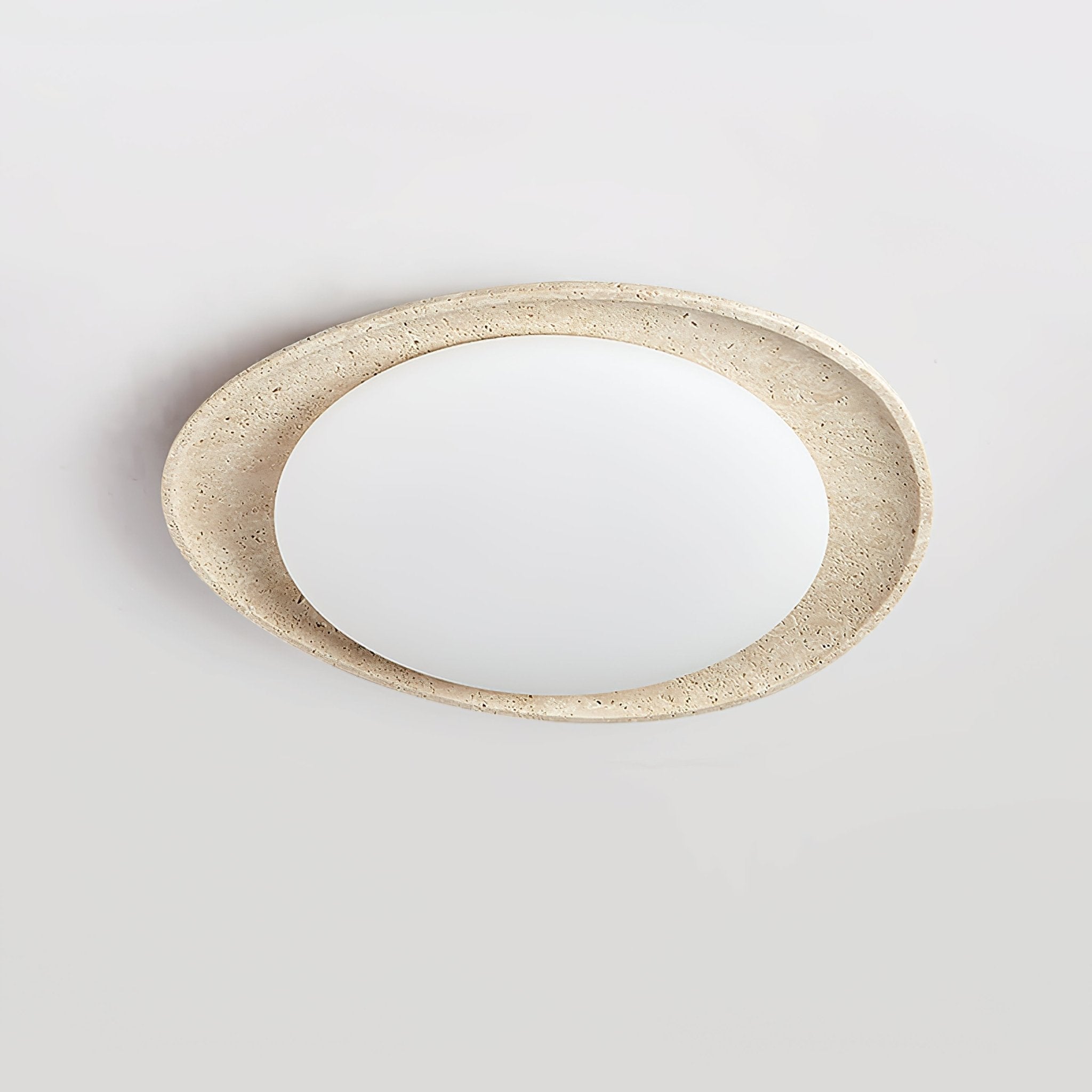 Cunorarae Organic Travertine Ceiling Light - Letslighting