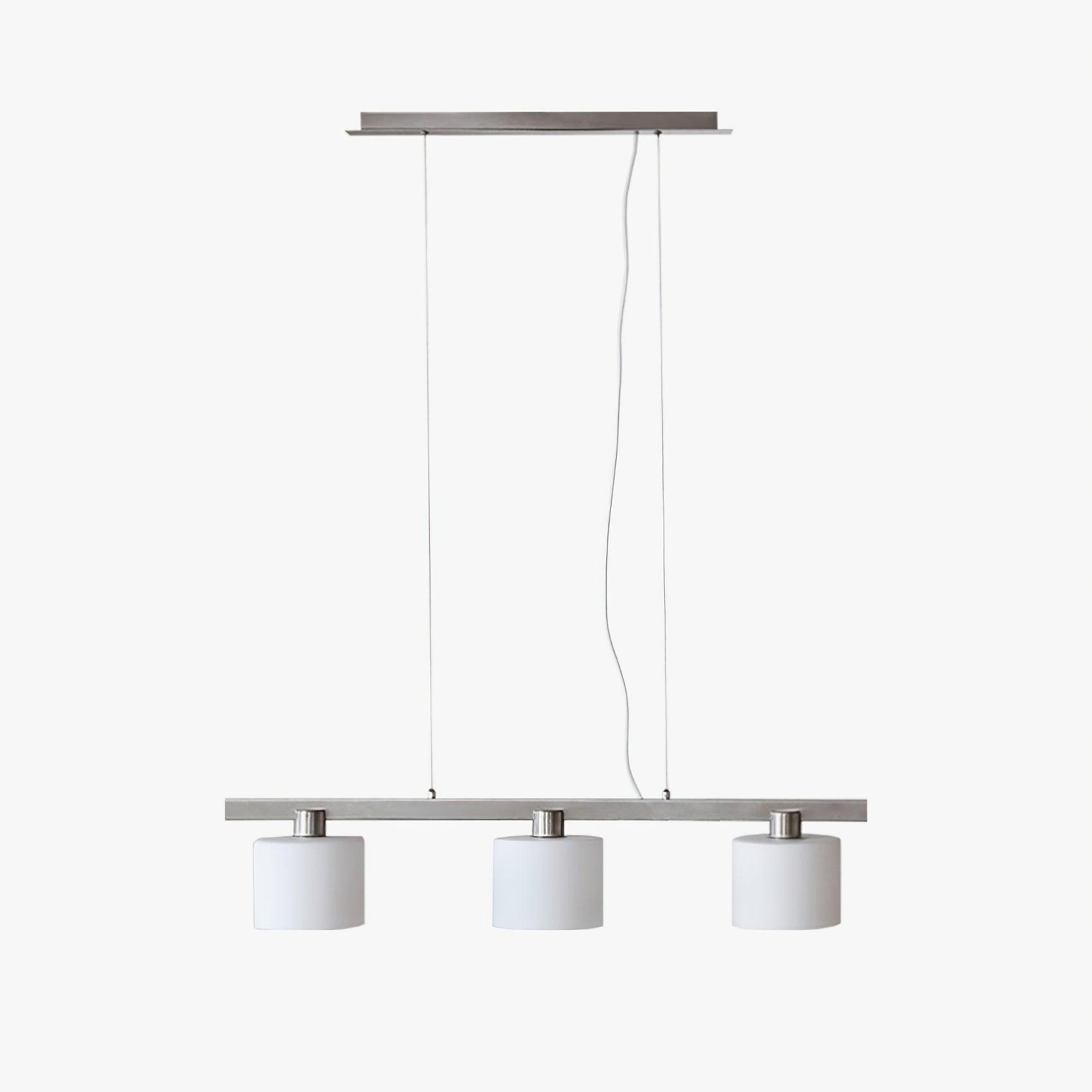 Arisha Suspension Linéaire Multi Moderne, Metal/Verre, Blanc, Chambre