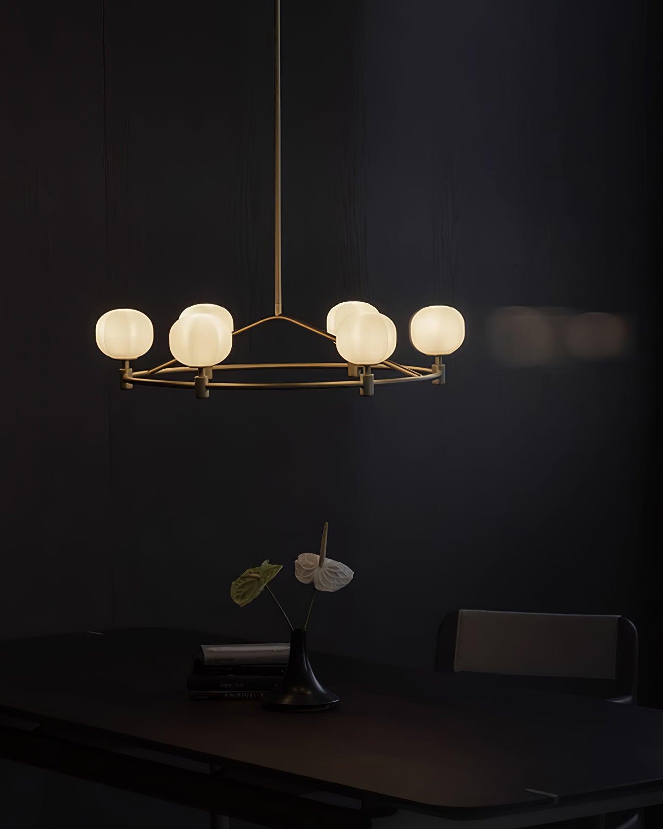 Pallina Chandelier Frosted Globe Ring - Letslighting