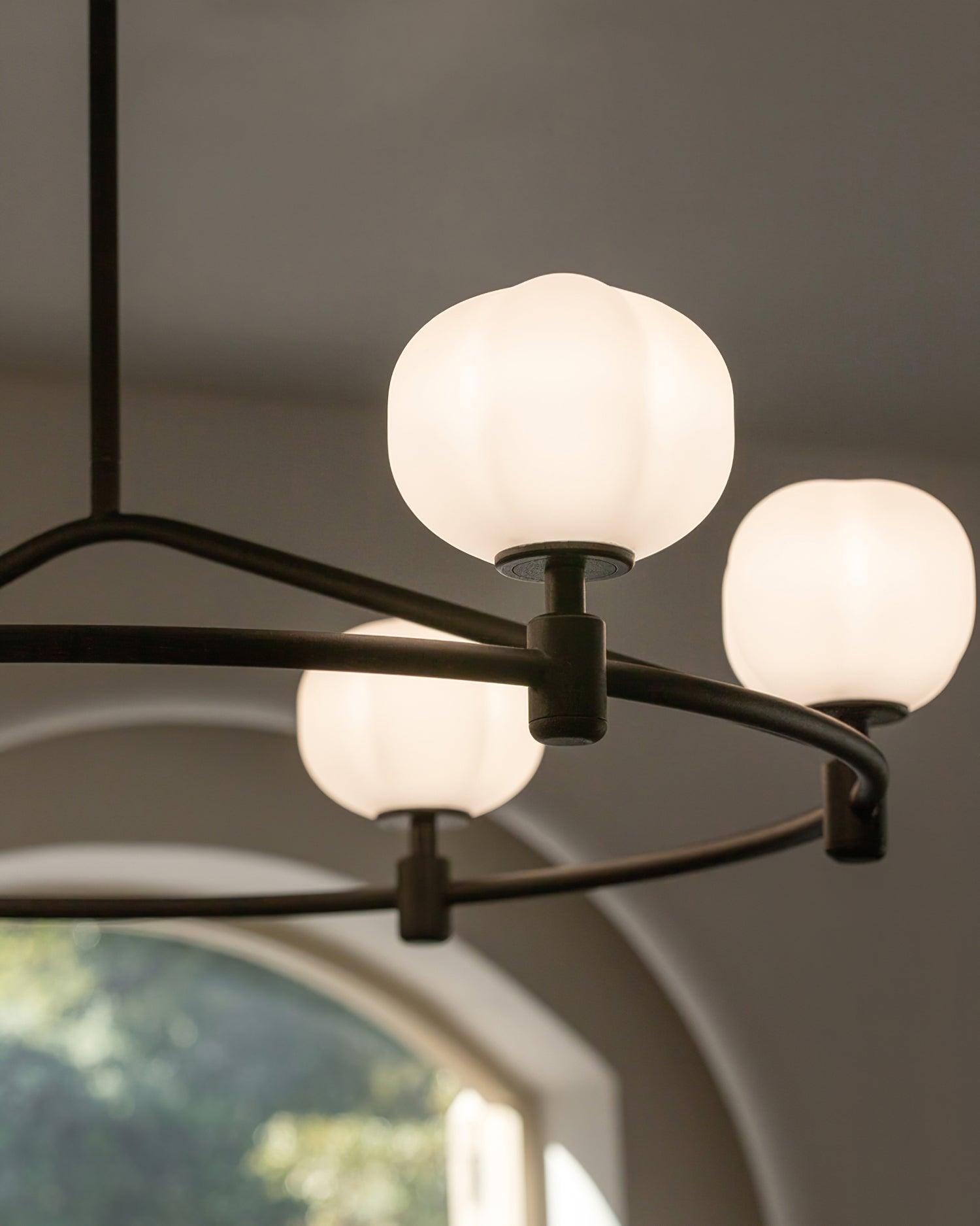 Pallina Chandelier Frosted Globe Ring - Letslighting
