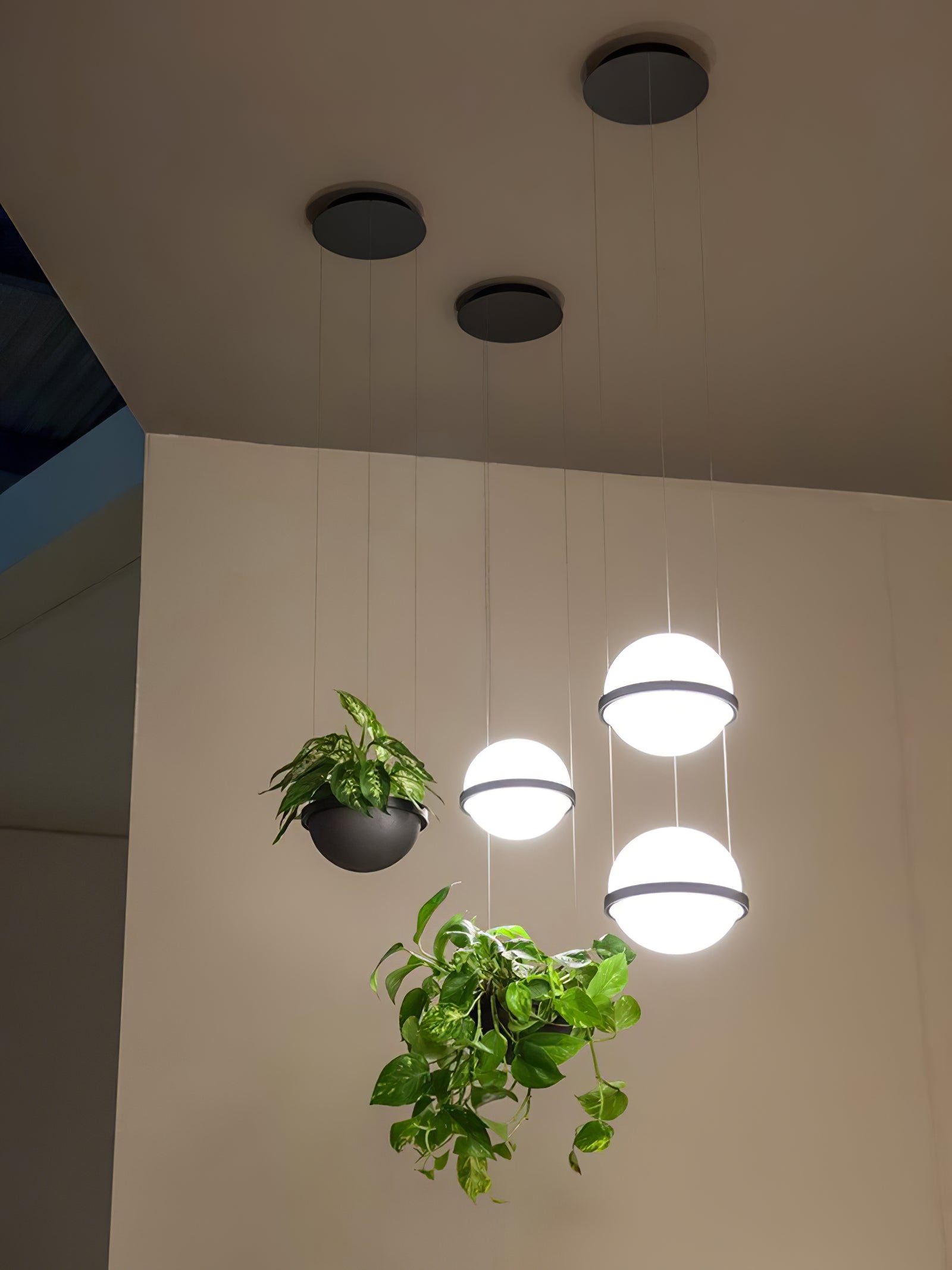 Vacaria Modern Minimalist Metal Plastic Pendant Lamp - Lamp Copper
