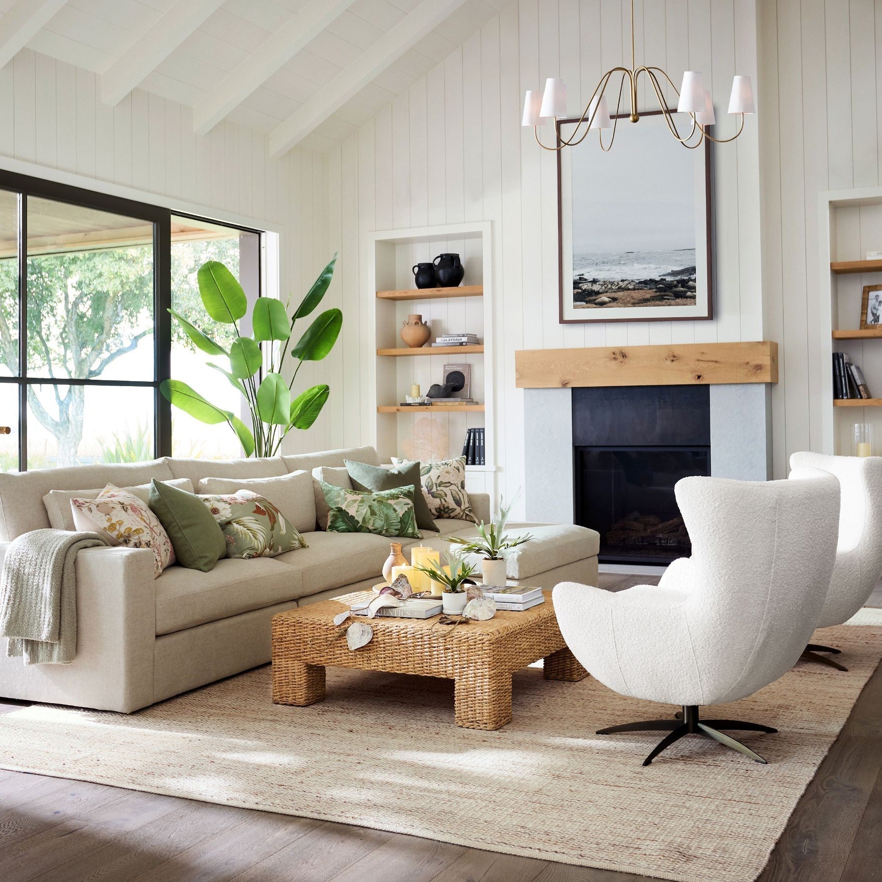 Cevaris Individual Creativity Curved Brass Fabric Chandelier - Lamp Copper