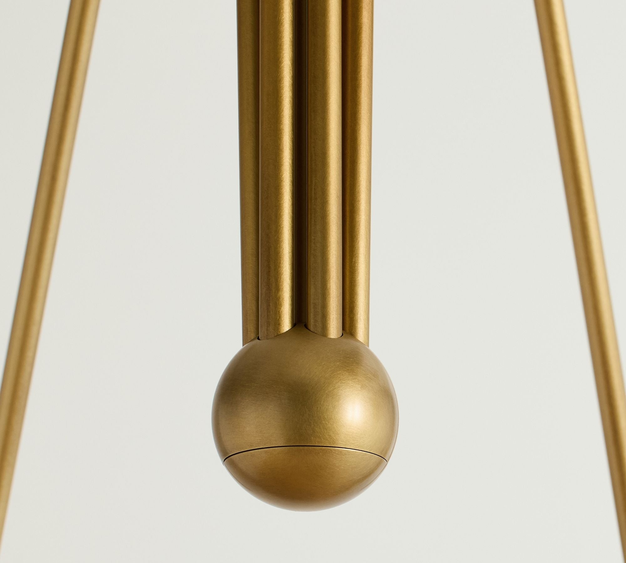 Cevaris Individual Creativity Curved Brass Fabric Chandelier - Lamp Copper