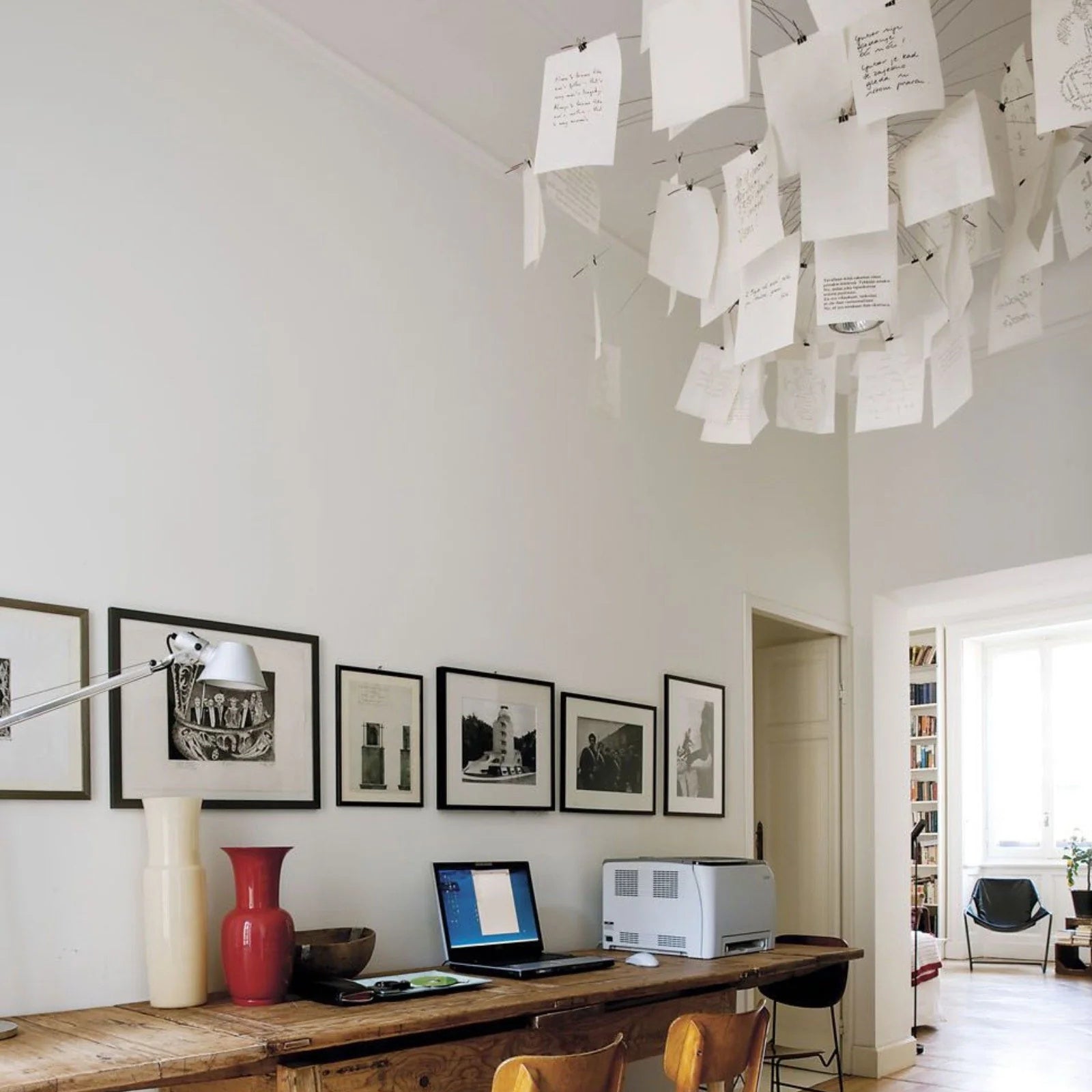 Ortheen Individual Creativity Paper Metal Chandelier - Lamp Copper