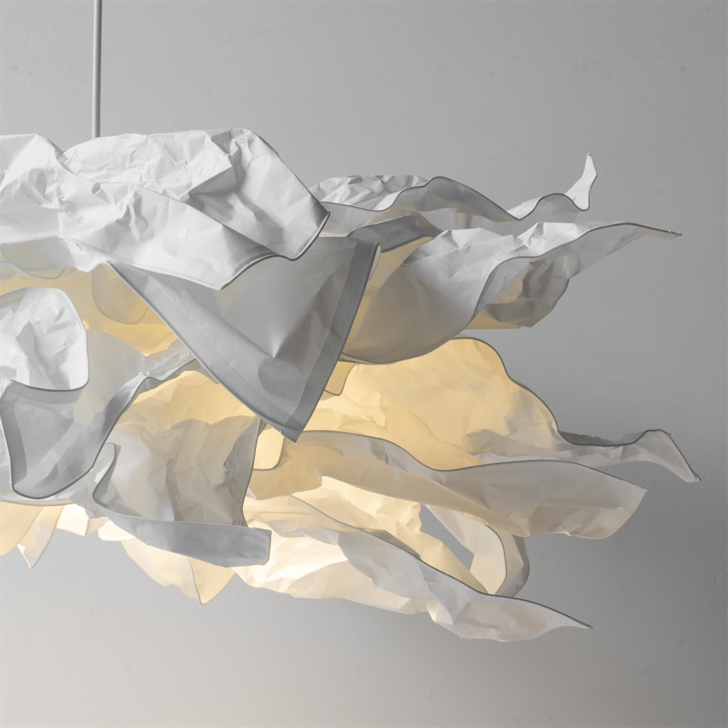 Paper Plug-In Pendant Lamp Pleated Origami Form - Letslighting