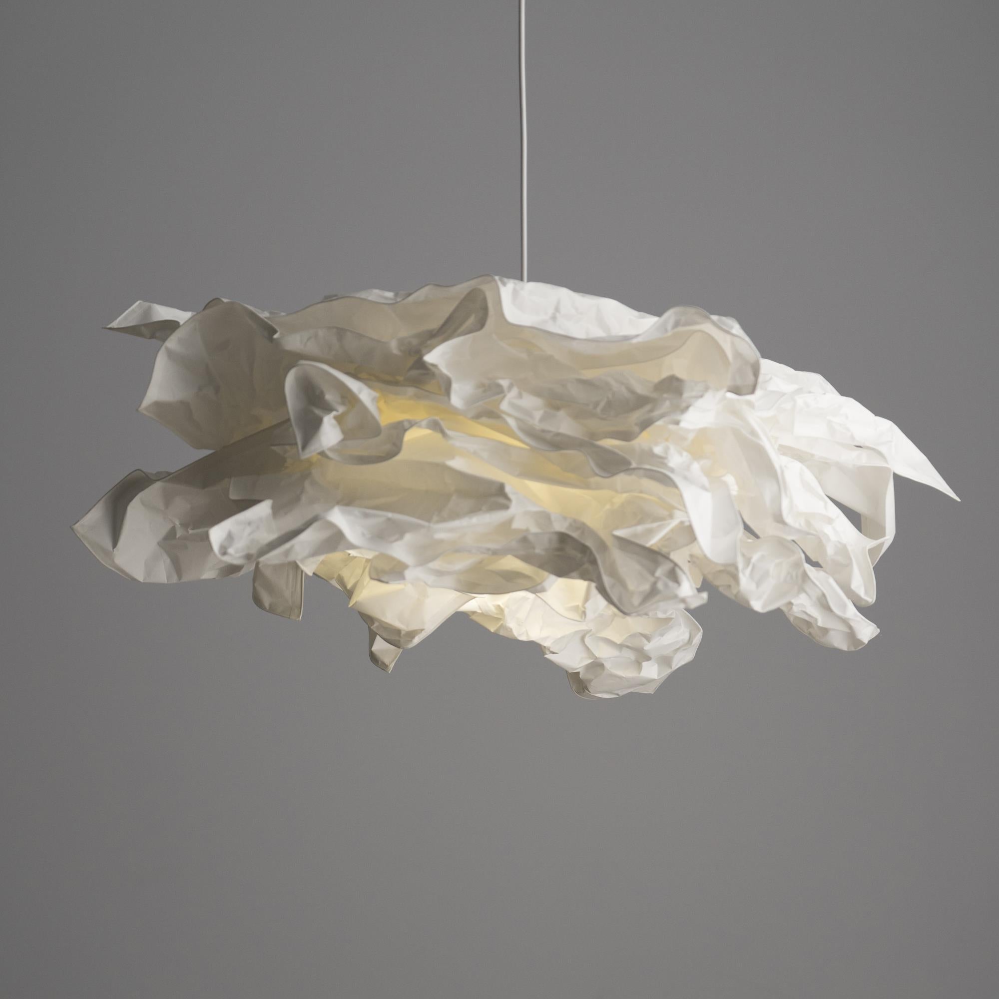 Paper Plug-In Pendant Lamp Pleated Origami Form - Letslighting