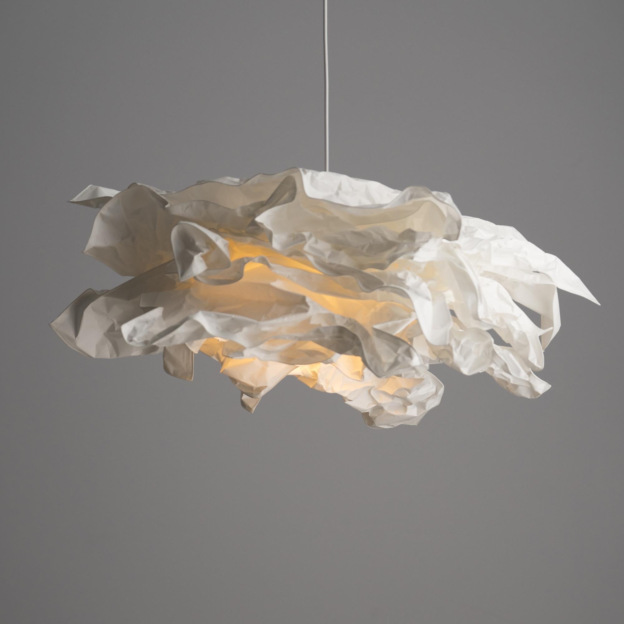 Paper Plug-In Pendant Lamp Pleated Origami Form - Letslighting