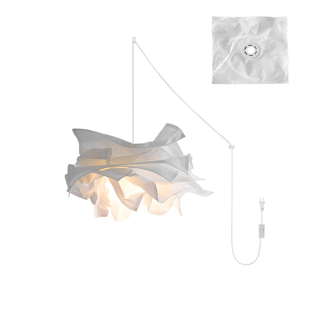 Paper Plug-In Pendant Lamp Pleated Origami Form - Letslighting