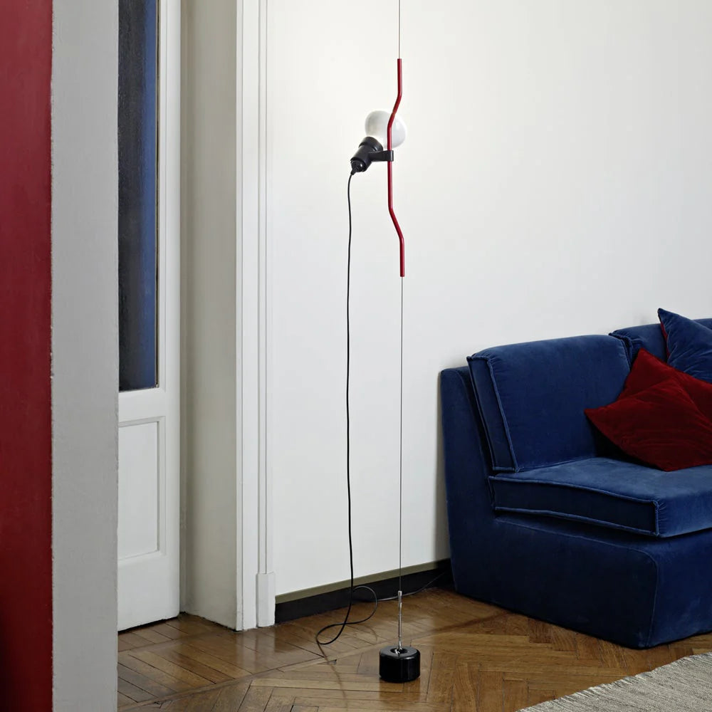 Silva Minimalist Metal Black White Red Pendant Light Dining Room Bedroom