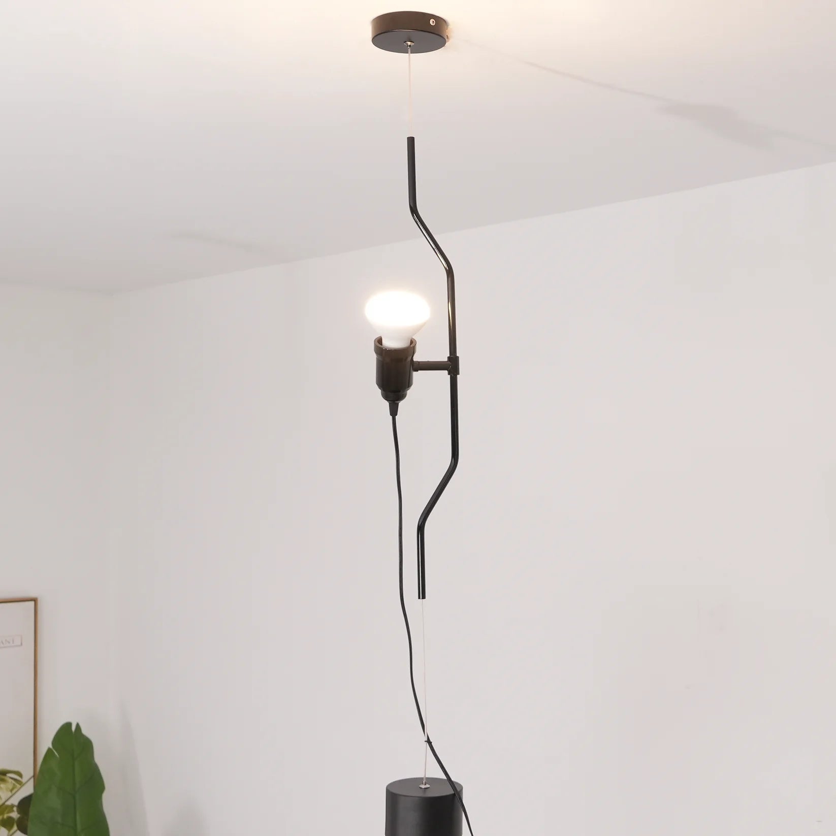 Silva Minimalist Metal Black White Red Pendant Light Dining Room Bedroom