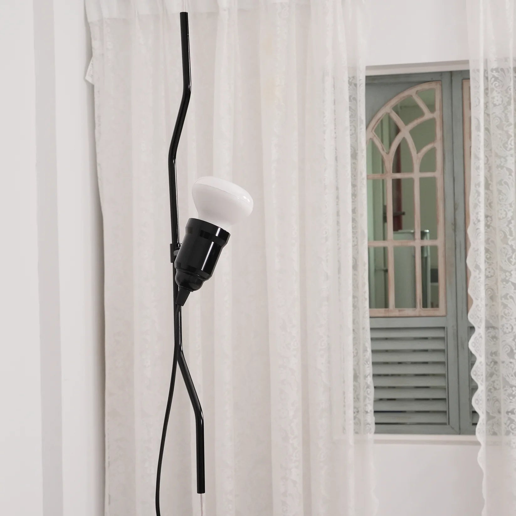 Silva Minimalist Metal Black White Red Pendant Light Dining Room Bedroom