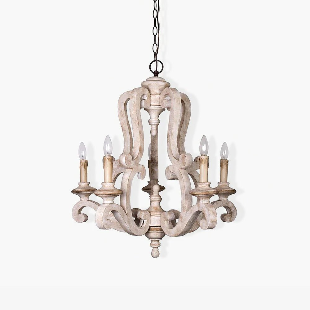 Parrotuncle Wooden Candle Chandelier - Blowlighting