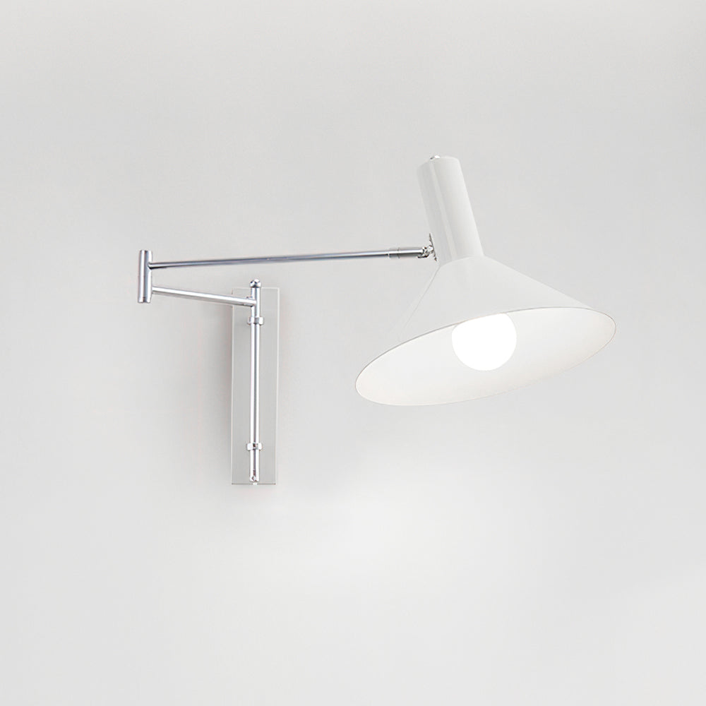 Wall Lamp Modern Adjustable Arm Red Shade Reading Light - Letslighting