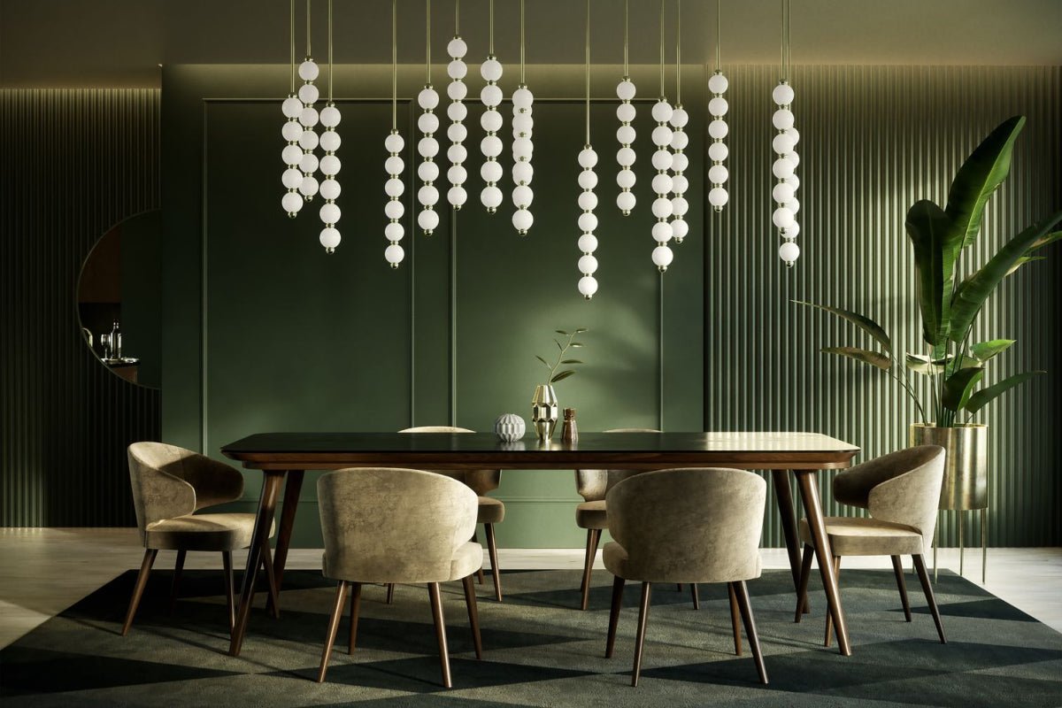 Pearl Suspension Personnalisable Métal Verre Lustre