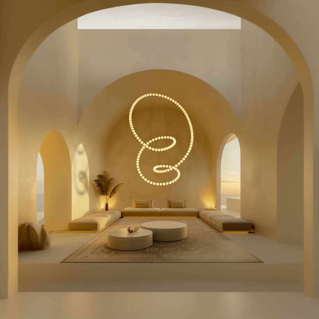 Pearl Suspension Personnalisable Métal Verre Lustre