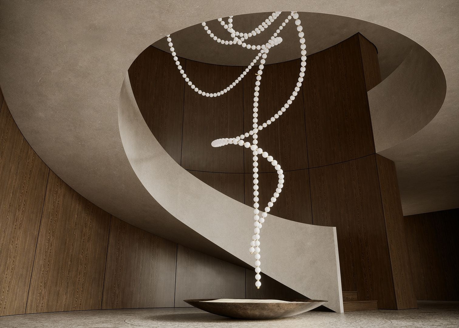 Pearl Suspension Personnalisable Métal Verre Lustre