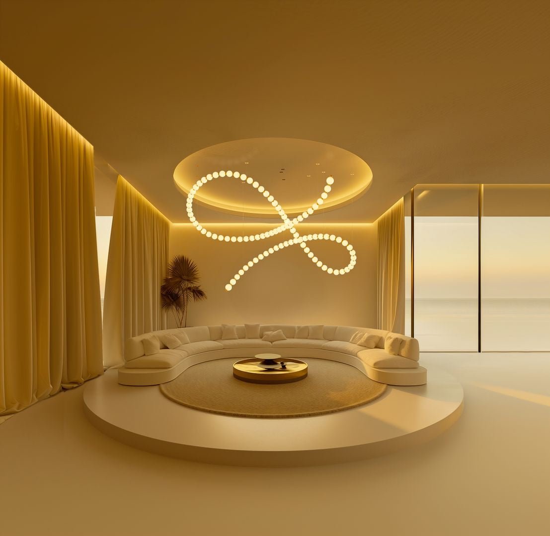 Pearl Suspension Personnalisable Métal Verre Lustre