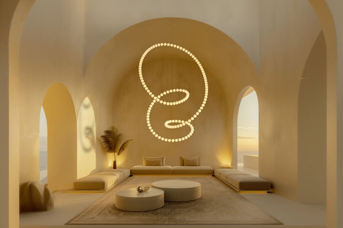 Pearl Suspension Personnalisable Métal Verre Lustre