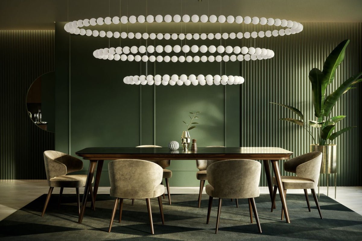 Pearl Suspension Personnalisable Métal Verre Lustre