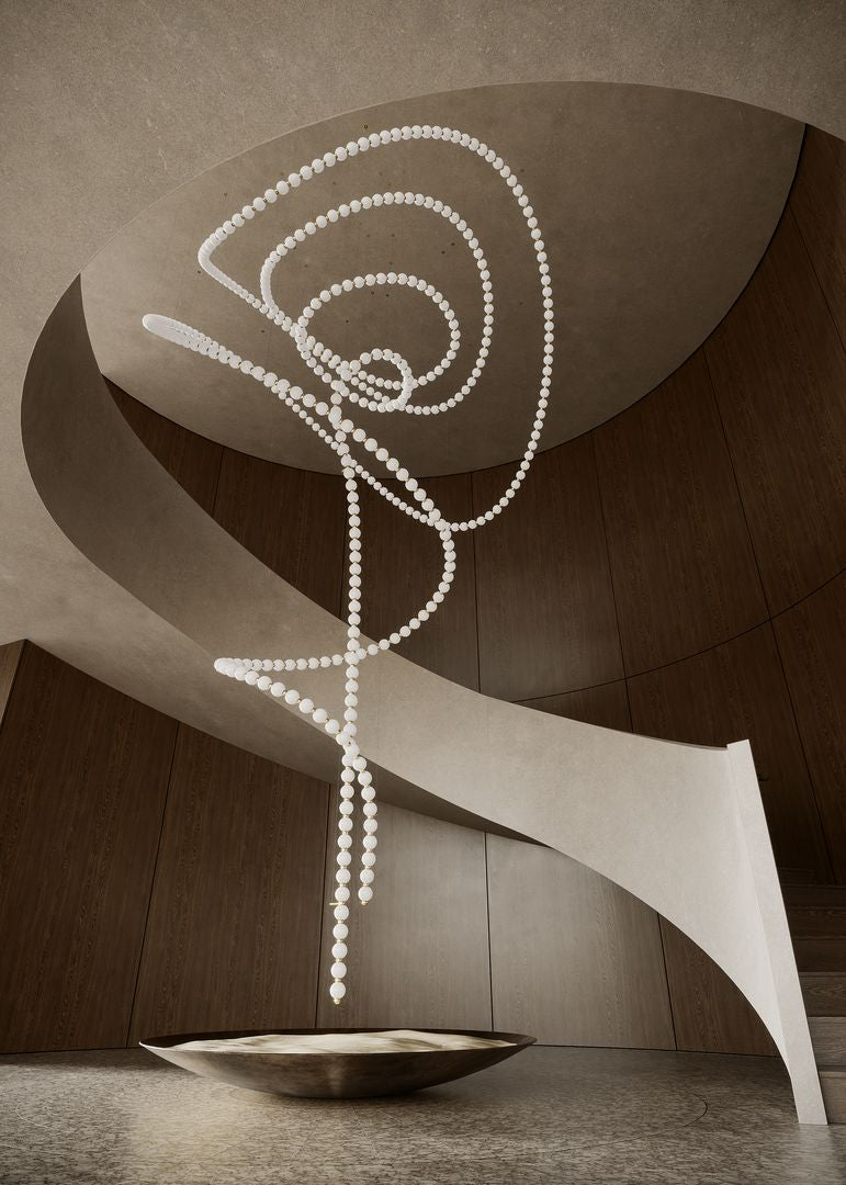 Pearl Suspension Personnalisable Métal Verre Lustre
