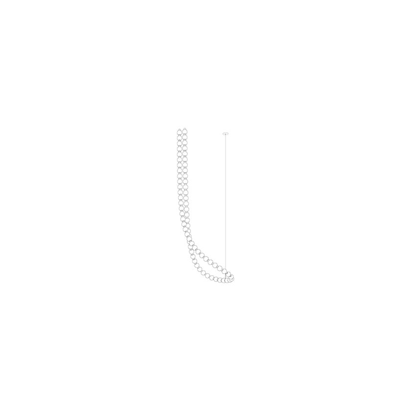 Pearl Suspension Personnalisable Métal Verre Lustre