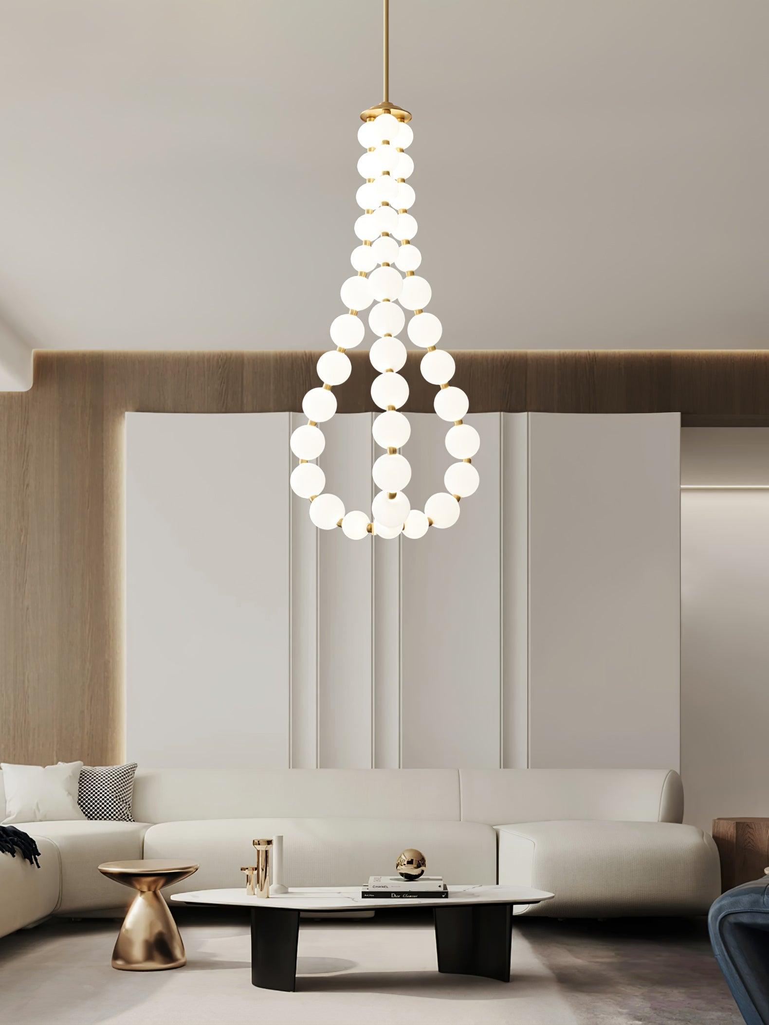 Pearl Modernl Glass Chandelier - Blowlighting